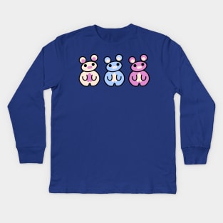 Three Chibis CHUMMY Kids Long Sleeve T-Shirt